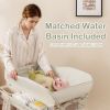 Baby Diaper Changing Table with Water Basin Wheel