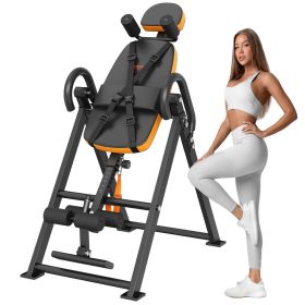 VEVOR Inversion Table, 300lbs Capacity Heavy Duty Inversion Table, Decompression Back Stretcher Machine, Strength Training Equipment with Headrest