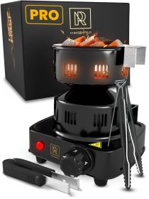 PRO Hookah Coal Burner for Hookah Professional FIRE Tower Multipurpose Electric Stove for Hookah Coals Burner for Shisha Free Hookah Tongs Hookah