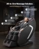 VEVOR Massage Chair, 4D Full Body Zero Gravity Recliner with SL Track, Yoga Stretch, AI Voice Control, Heat, Foot Roller, Retractable Pedal