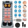 Advanced Version Full Body Electric Massage Mat Heating Vibration Massage Pad Cushion Back Massage Mattress Chair Pad with Neck Foot Massage Head Pill
