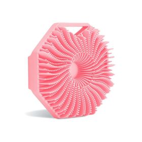 sSilicone Body Brush For Showering, Exfoliating Body Scrubber For Sensitive Skin, Eco Friendly Shower Scrubber For Body, Ideal For Men And Women (Color: Pink)